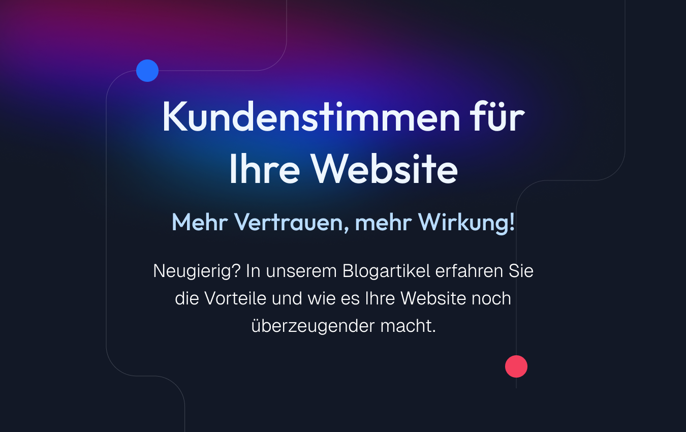 Kundenstimmen für Ihre Website